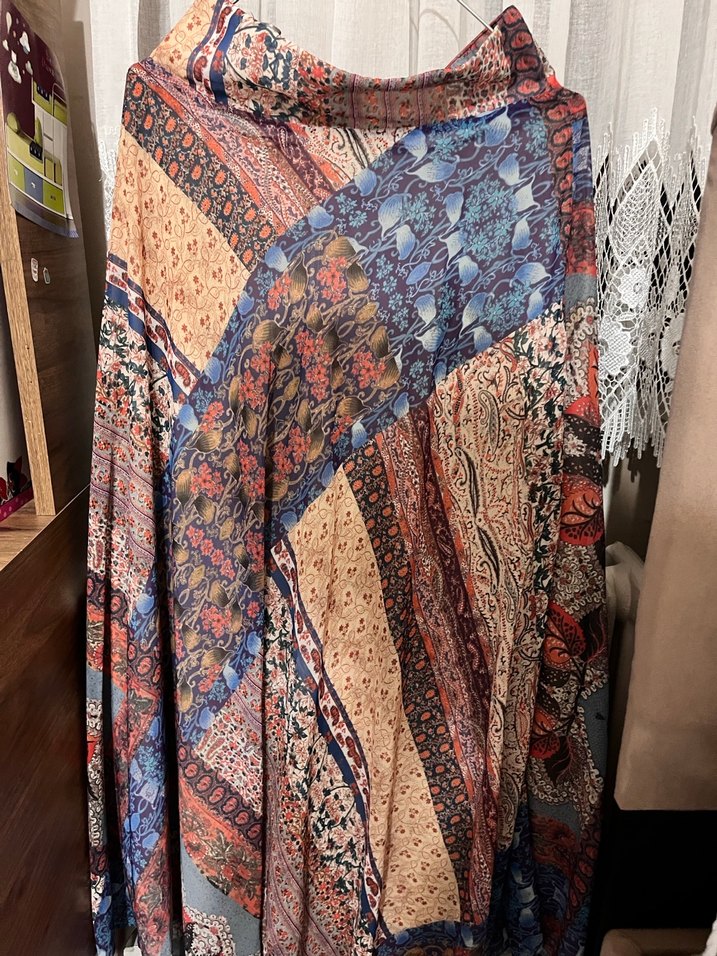 Çok Renkli Baskılı etek - Görsel 2