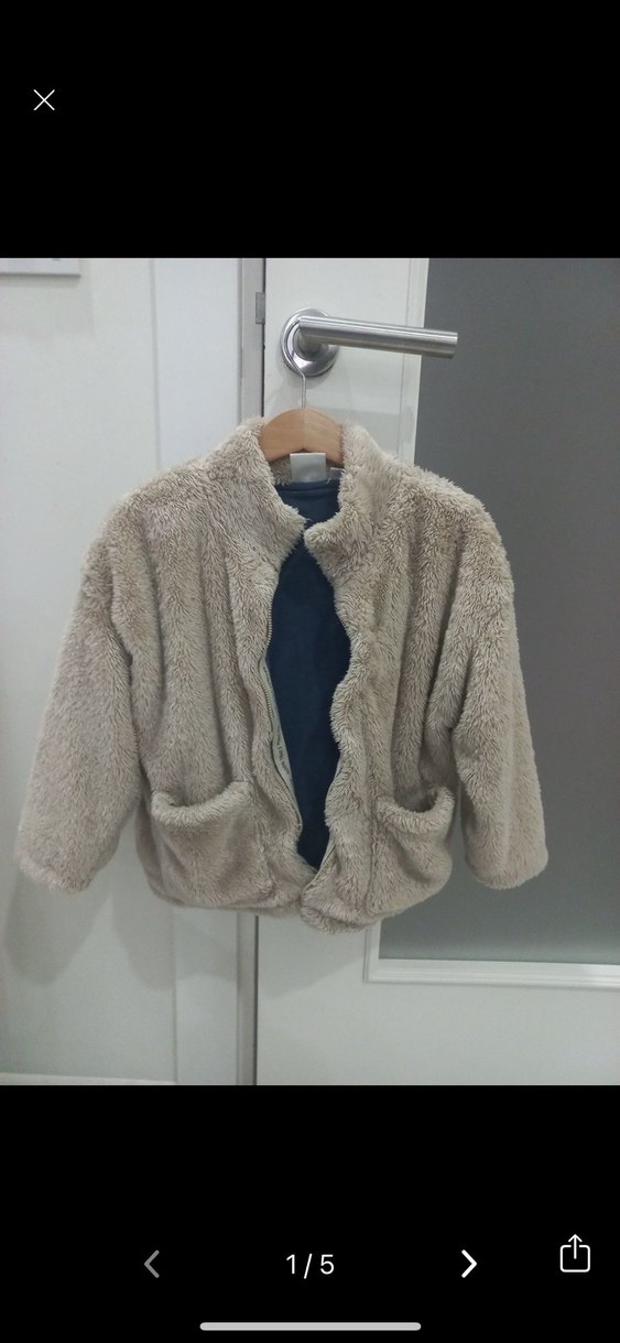 Gri Kürklü Kapüşonlu Erkek Çocuk Montu - Görsel 4