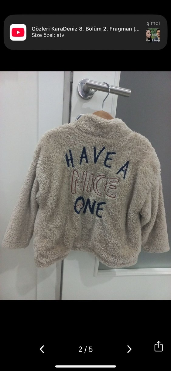 Gri Kürklü Kapüşonlu Erkek Çocuk Montu - Görsel 3