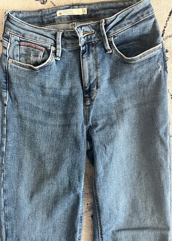 Colin's Düğmeli Mavi Kadın Kot Pantolon - Görsel 2