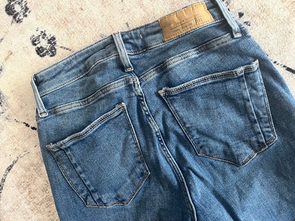 Colin's Düğmeli Mavi Kadın Kot Pantolon - Görsel 4