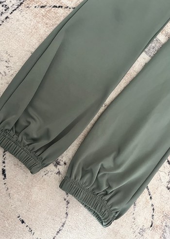 Fermuarlı Haki Kadın Tayt - Görsel 3