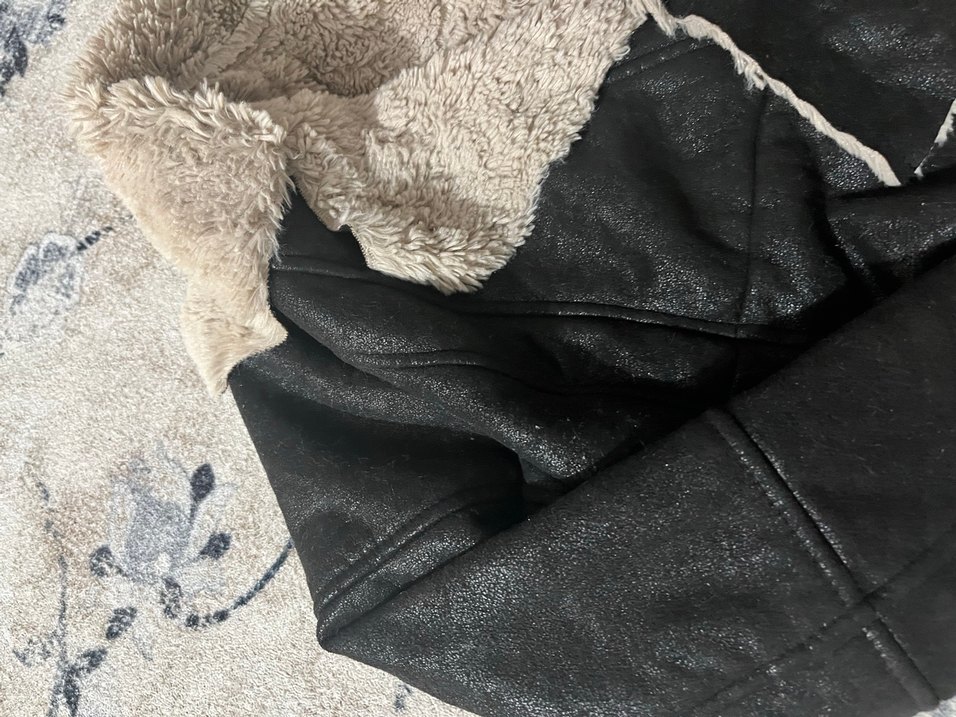 Kadın Gri Midi Boy Kürklü Yün Kaban - Görsel 3