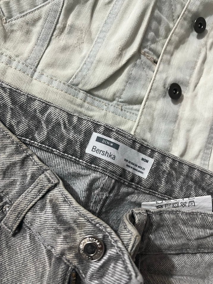 Gri Midi Boy Regular Fit Kadın Kot Pantolon - Görsel 3