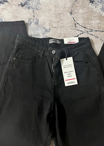 Siyah Kadın Street Wear Midi Pantolon - Görsel 4