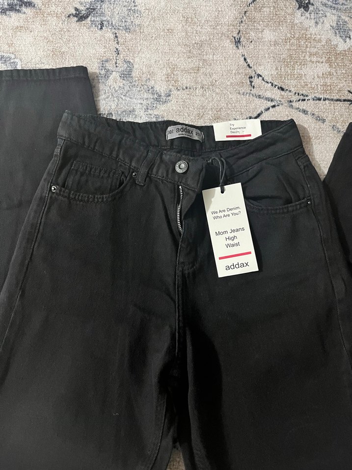 Siyah Kadın Street Wear Midi Pantolon - Görsel 4