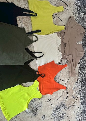 Kadın Haki Mini Askılı Atlet - Görsel 4