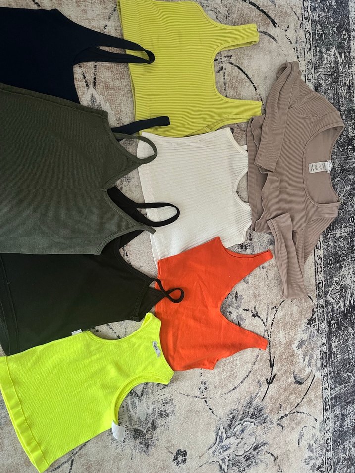 Kadın Haki Mini Askılı Atlet - Görsel 4