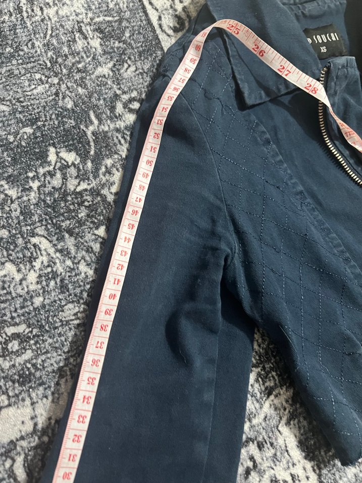 Düğmeli Mavi Denim Kadın Ceket - Görsel 3