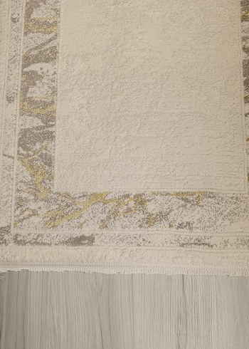 Modern Klasik Beyaz Gri Halı - Görsel 4