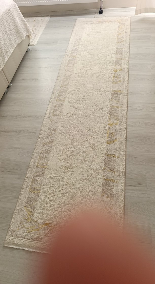 Modern Klasik Beyaz Gri Halı - Görsel 2