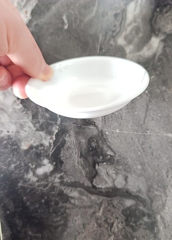 Çiçek Desenli Beyaz çay tabağı - Görsel 4