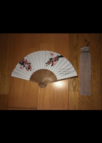 Beyaz Katlanabilir El Yelpazesi - Görsel 5