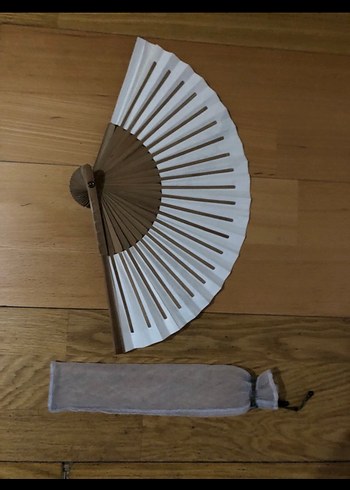 Beyaz Katlanabilir El Yelpazesi - Görsel 6