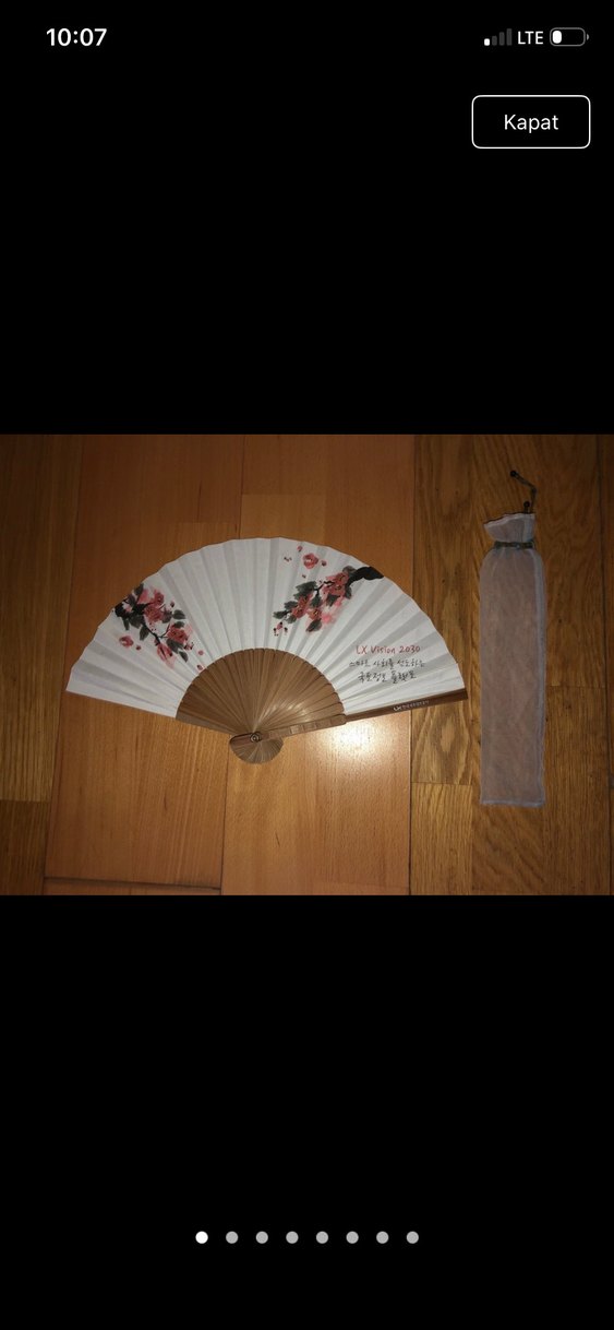 Beyaz Katlanabilir El Yelpazesi - Görsel 5