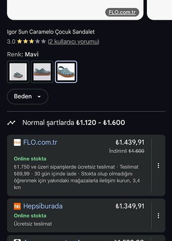 Gri/Yeşil Erkek Çocuk Tokalı Terlik - Görsel 6