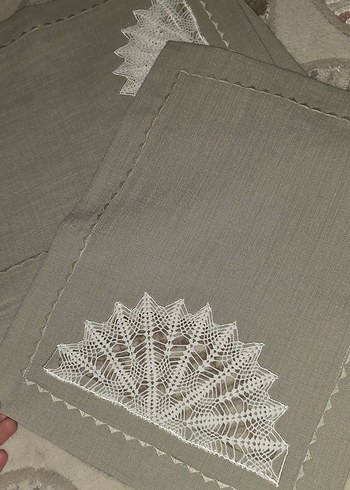 Nakışlı Bohem Gri Masa Örtüsü - Görsel 3