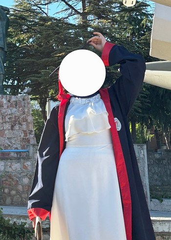 Beyaz Uzun Kollu  Elbise - Görsel 4