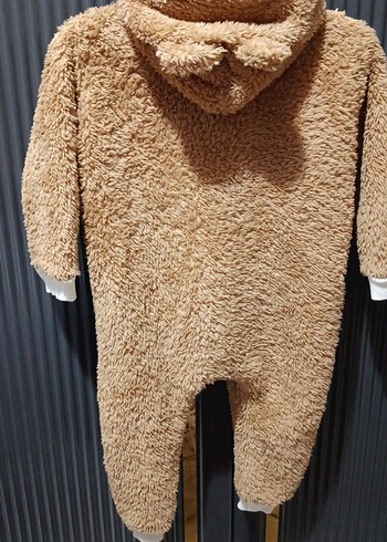 Kahverengi Peluş Bebek Tulum - Görsel 3