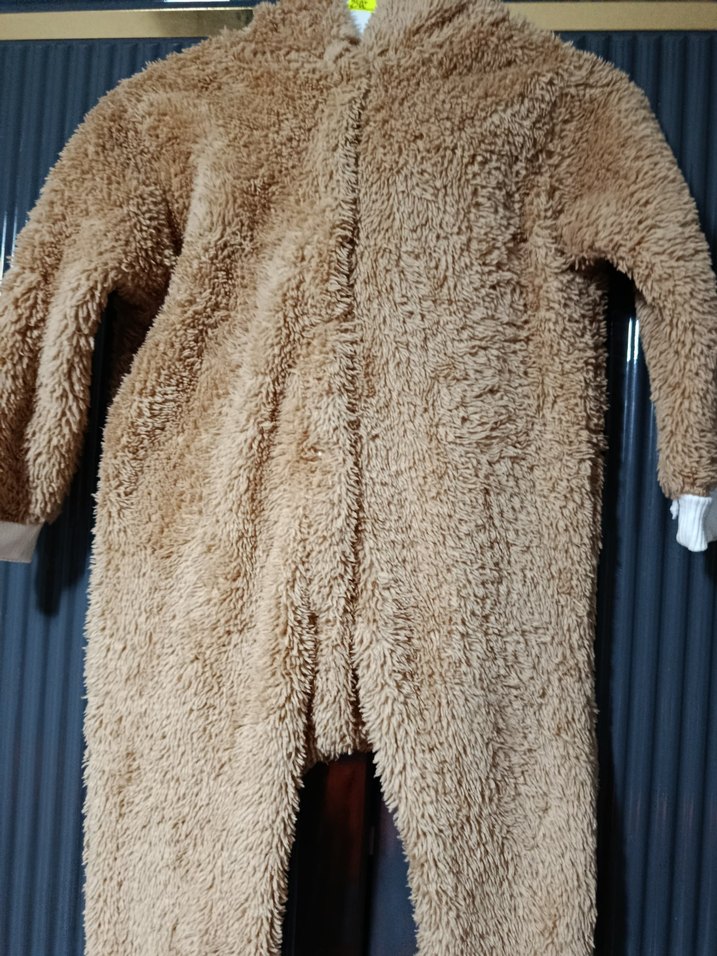 Kahverengi Peluş Bebek Tulum - Görsel 2