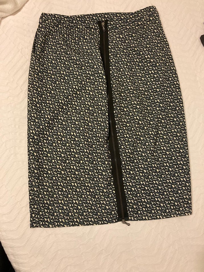 Midi  Etek  Gri ,Lacivert - Görsel 2