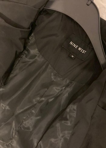 Nine West Kadın Siyah Midi Kuşaklı Trençkot