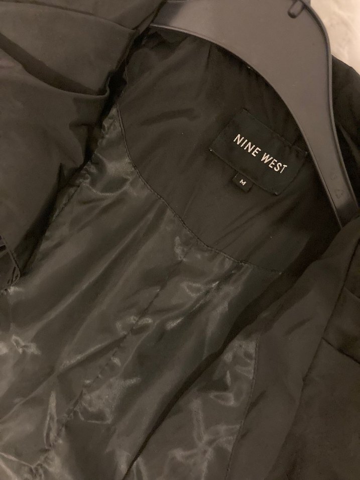 Kadın Siyah Midi Kuşaklı Trençkot - Görsel 2