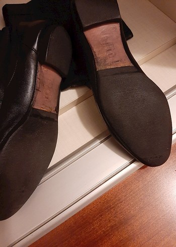 MASSİMO Siyah Deri Cizme - Görsel 4