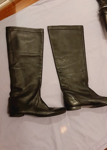 MASSİMO Siyah Deri Cizme - Görsel 2