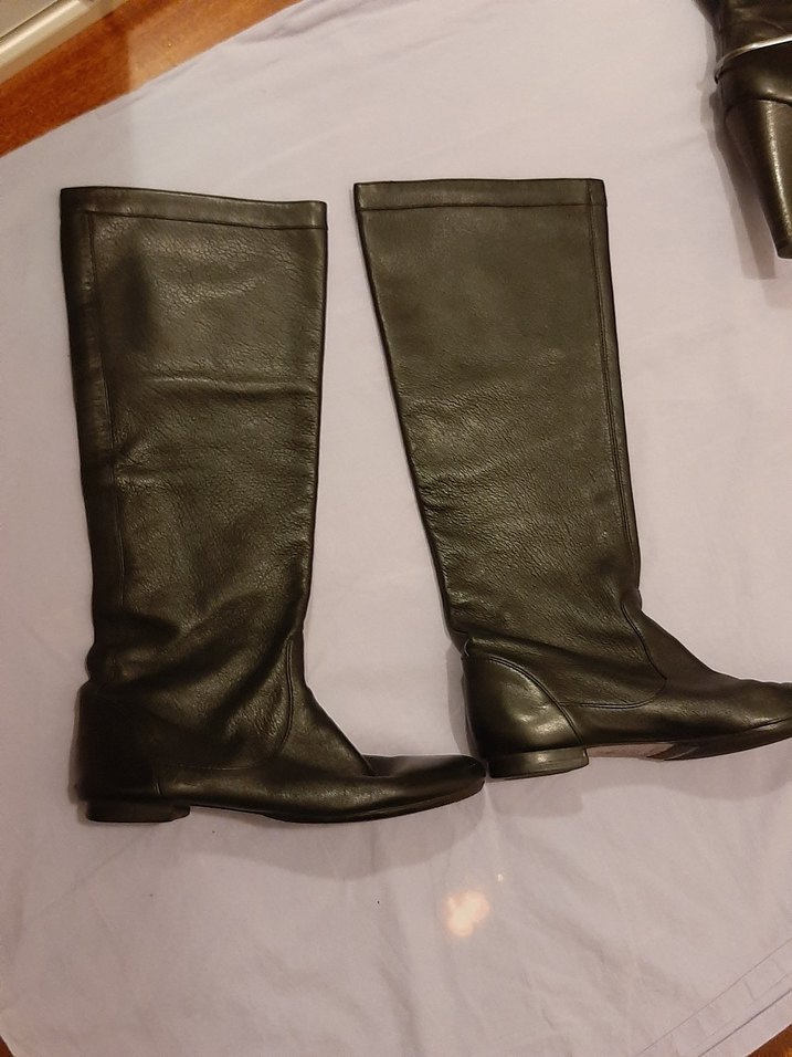 MASSİMO Siyah Deri Cizme - Görsel 2