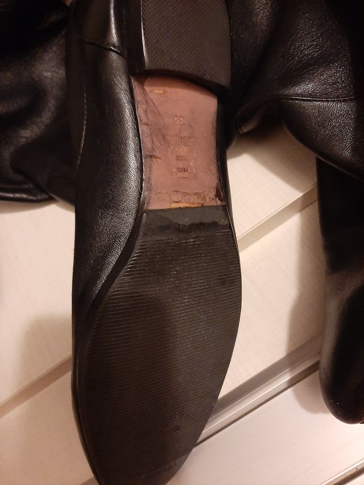 MASSİMO Siyah Deri Cizme - Görsel 3