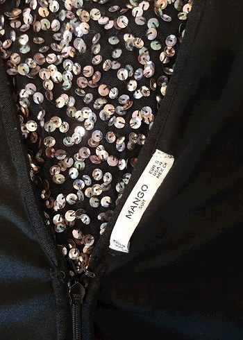 Mango pullu,payetli sırt dekoltelı, uzun kollu, ,içi astarlı - Görsel 5