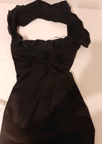 ROMAN ,Siyah Straplez,astarli,  Abiye Elbise - Görsel 8