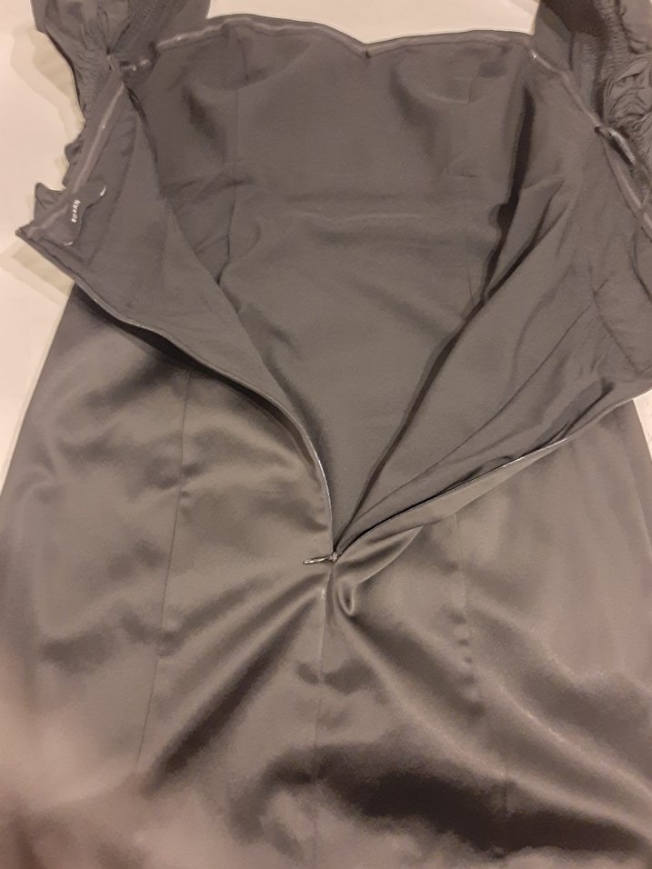 ROMAN ,Siyah Straplez,astarli,  Abiye Elbise - Görsel 4