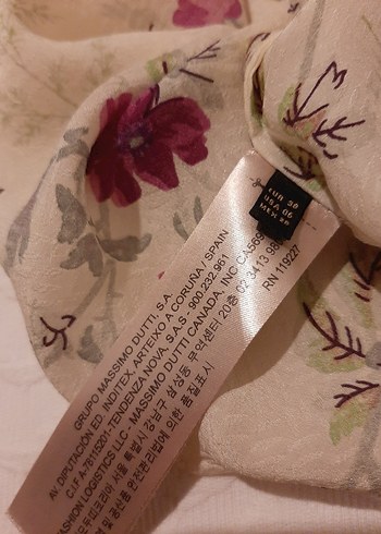 Ekru renk.Çiçek Desenli Bohem Kadın Bluz - Görsel 6