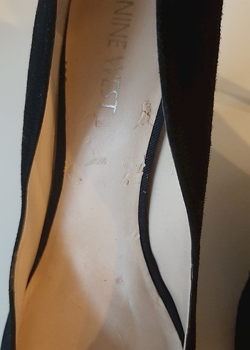 Siyah Süet Stiletto Kadın Topuklu Ayakkabı - Görsel 4