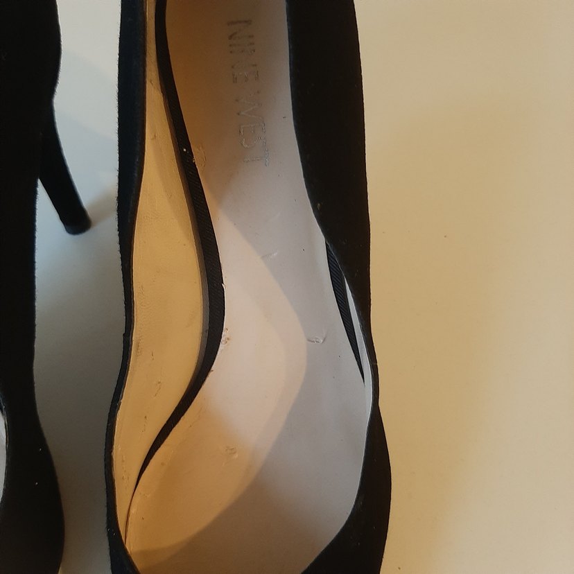 Siyah Süet Stiletto Kadın Topuklu Ayakkabı - Görsel 5