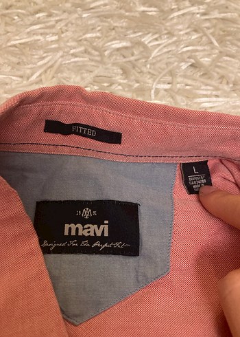 Kırmızı Pamuklu Uzun Kollu Erkek Gömlek - Görsel 2