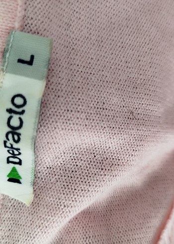 Pembe Nakışlı Uzun Kollu Triko Kazak - Görsel 5