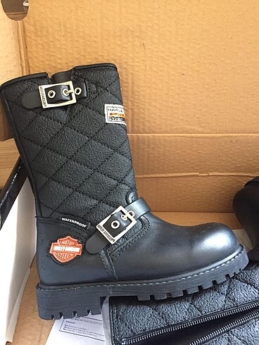 28 Beden Harley Davidson Kız Çocuk Bot Çizme 28