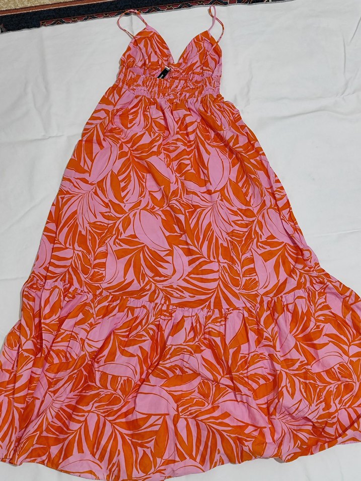 Pembe Desenli Uzun Hamile Bluzu - Görsel 2