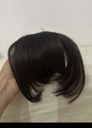 sentetik takma kahkül
koyu kahverengi ve açık kumral renkleri - Görsel 5