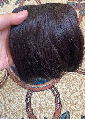 sentetik takma kahkül
koyu kahverengi ve açık kumral renkleri - Görsel 6