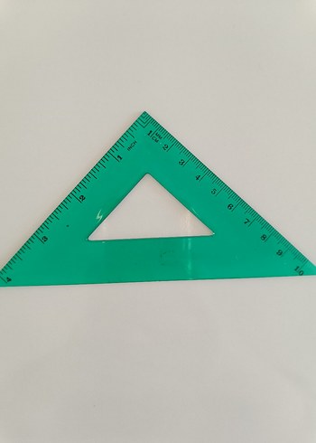 Yeşil Geometrik Cetvel ve Gönye Seti - Görsel 3