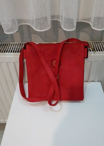Diğer Kırmızı Süet Kadın Çanta