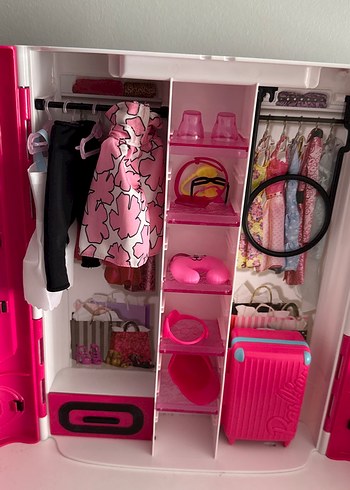 Çocuklar için renkli pembe oyuncak gardırop - Görsel 3