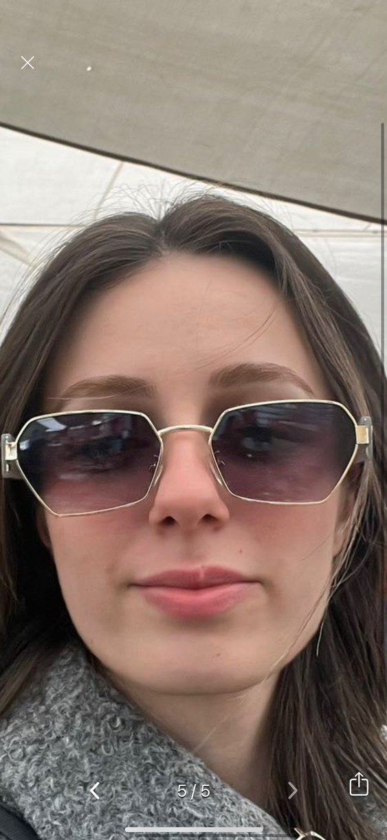 Şeffaf Detaylı Siyah Kadın Güneş Gözlüğü - Görsel 5