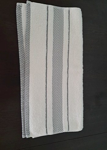 Gri Modern Desen cotton Havlu - Görsel 2