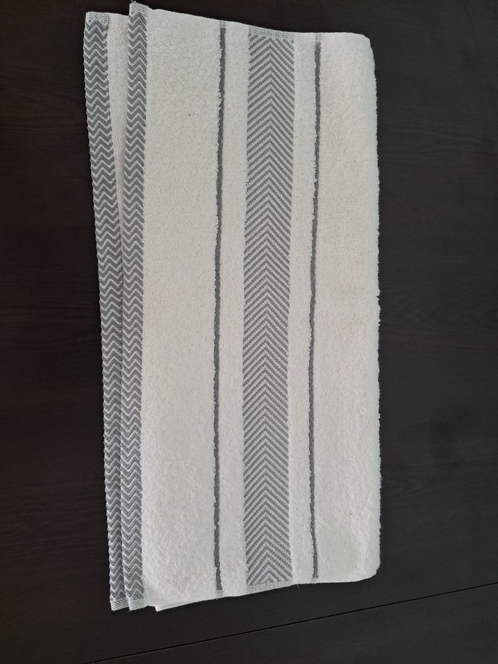 Gri Modern Desen cotton Havlu - Görsel 2