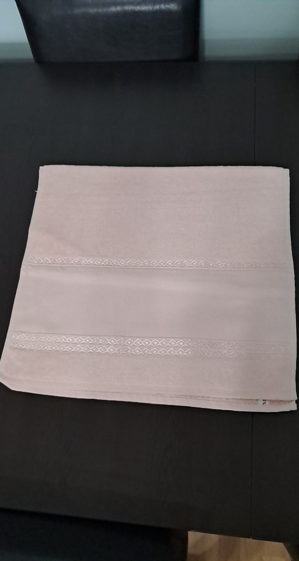 Nakışlı Pastel Pembe havlu - Görsel 3